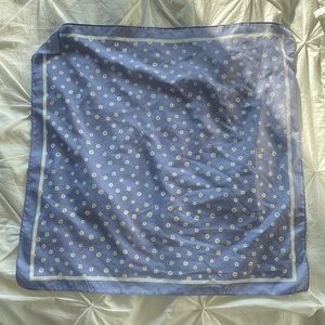 Lavender floral print handkerchief
